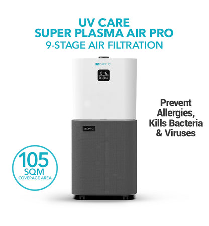UV Care Super Plasma Air Pro w/ Medical Grade HEPA Filter & ViruX