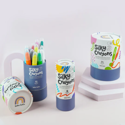 BebeBata-Silky Washable Crayons (6 Colors)
