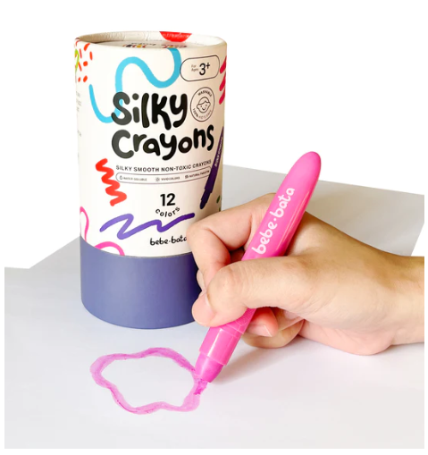 BebeBata-Silky Washable Crayons (12 Colors) – The Clean Room PH