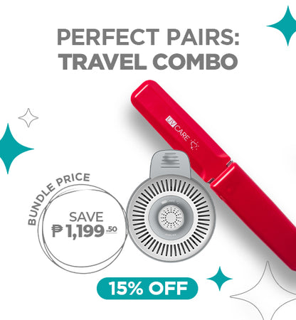 Perfect Pairs 6: Travel Combo (UV Care Pure Air & UV Care Pocket Sterilizer)