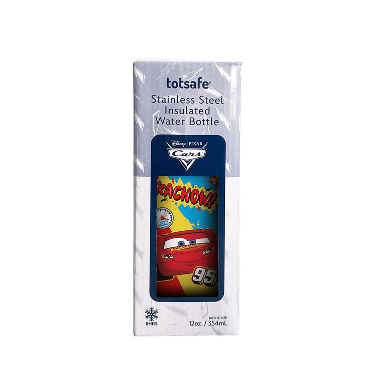 Totsafe Disney Kids Double Wall Stainless Steel Insulated Sippy Bottle (350ml): Disney Cars Kachow