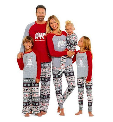 The Clean Room Christmas Family Matching PJs: Bear Family