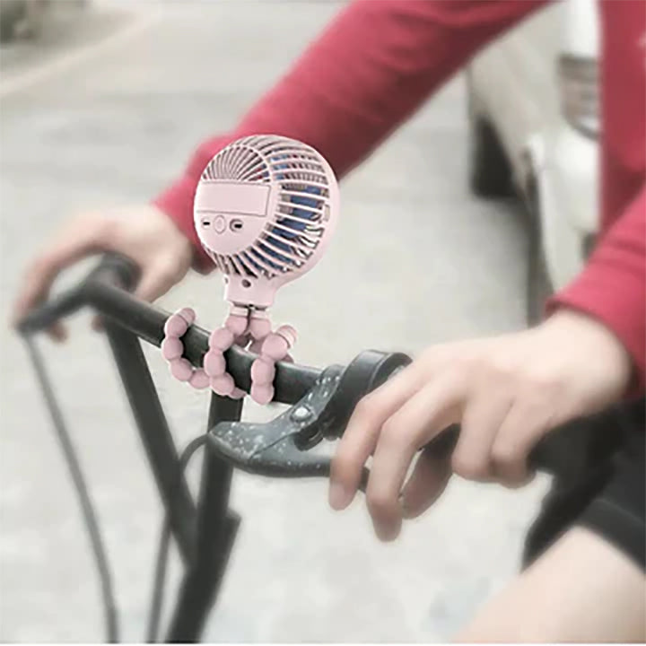 Octopi 3-Speed Portable Multi-Position Fan (2022 Upgraded Version): Pink