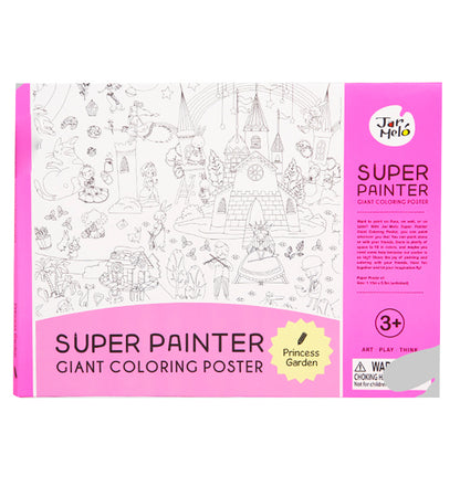 Joan Miro Super Painter Giant Coloring Poster Pads: Princess Gardens