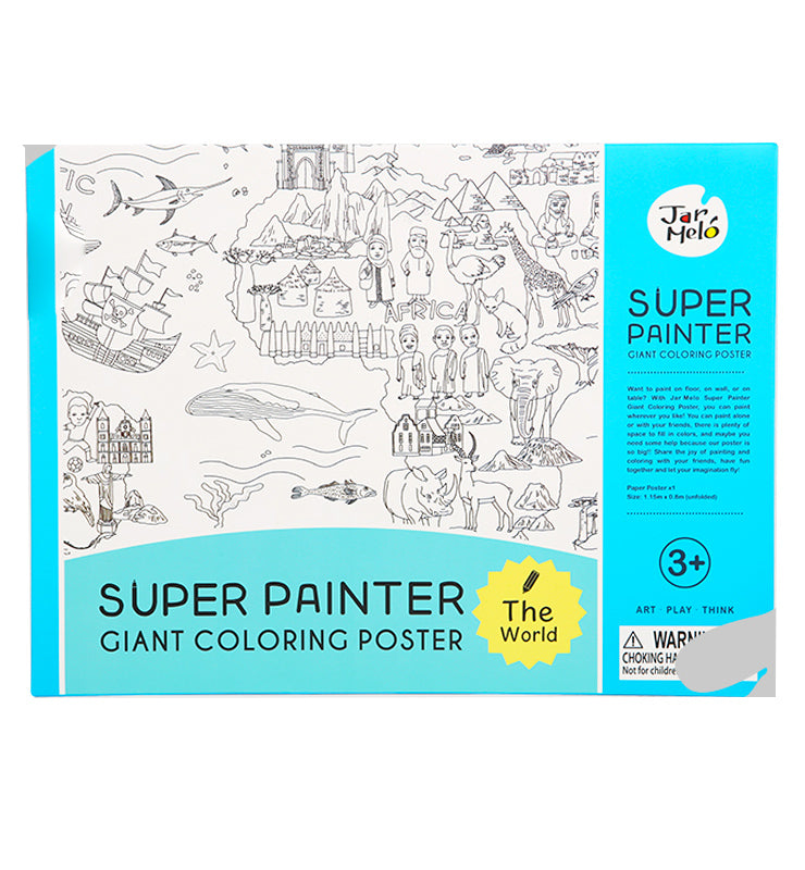 Joan Miro Super Painter Giant Coloring Poster Pads: The World