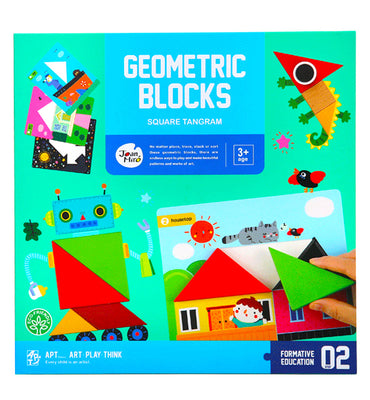 Joan Miro Geometric Blocks: Square Tangram