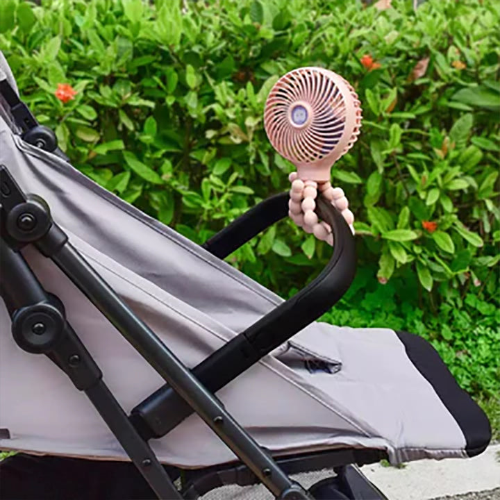 Octopi 3-Speed Portable Multi-Position Fan (2022 Upgraded Version): Raven Black