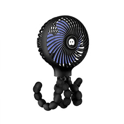 Octopi 3-Speed Portable Multi-Position Fan (2022 Upgraded Version): Raven Black