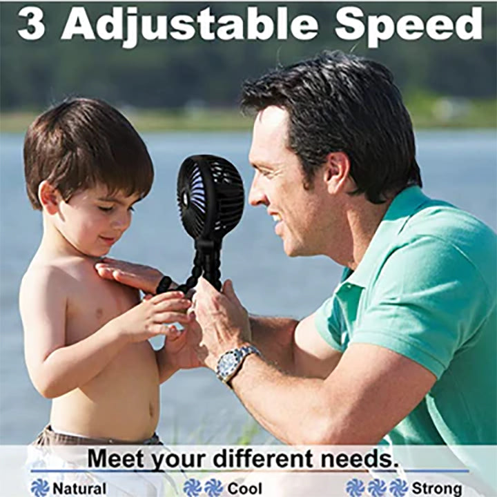 Octopi 3-Speed Portable Multi-Position Fan (2022 Upgraded Version): Pink