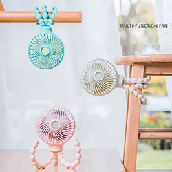 Octopi 3-Speed Portable Multi-Position Fan (2022 Upgraded Version): Aquamarine