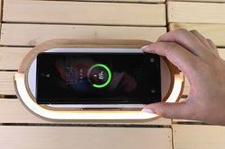 The Clean Room Oomph Bluetooth Speaker with Wireless Charging Pad