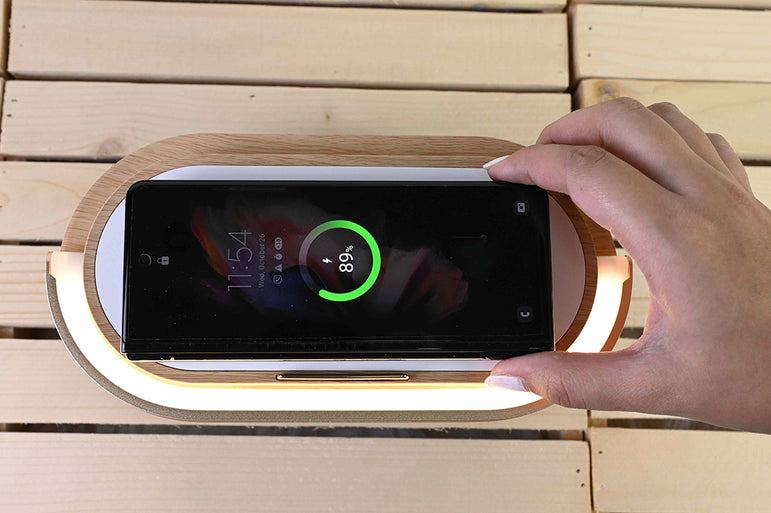 The Clean Room Oomph Bluetooth Speaker with Wireless Charging Pad