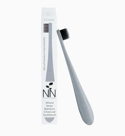 Nature to Nurture Wheat Straw Bamboo Charcoal Toothbrush 1-3 Years Old
