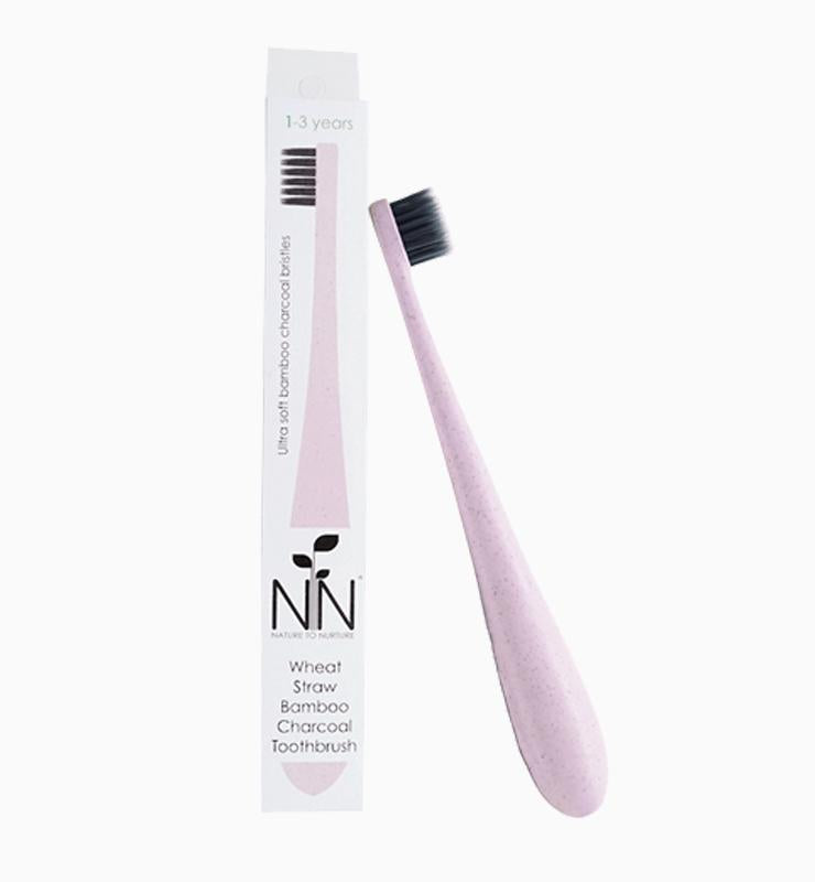 Nature to Nurture Wheat Straw Bamboo Charcoal Toothbrush 1-3 Years Old