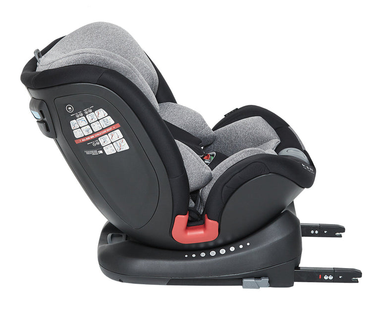 Poled All Age 360 Car Seat (Satin Silver)