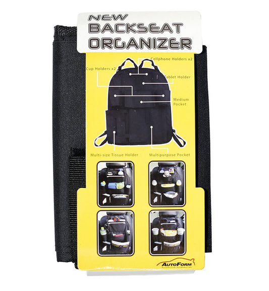 Automania Autoform BSO 003 BLK Backseat Organizer V3: Black