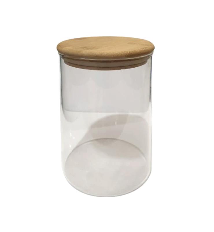 The Bamboo Company Bamboo Covered Glass Jar