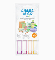 Totsafe Label N Go Write-On Self Laminating Stickers: Basic Colors
