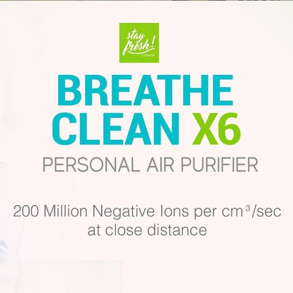 Stayfresh Canada Breathe Clean X6 Personal Air Purifier