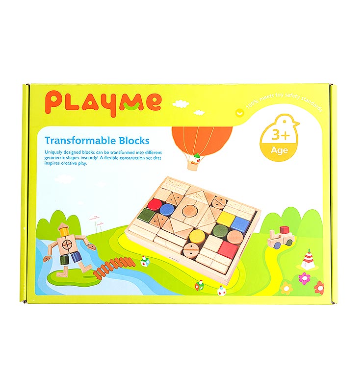 Playme Toys Transformable Blocks  (40 pcs)