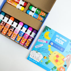 Joan Miro Dot Painting and Book: 12 Colors