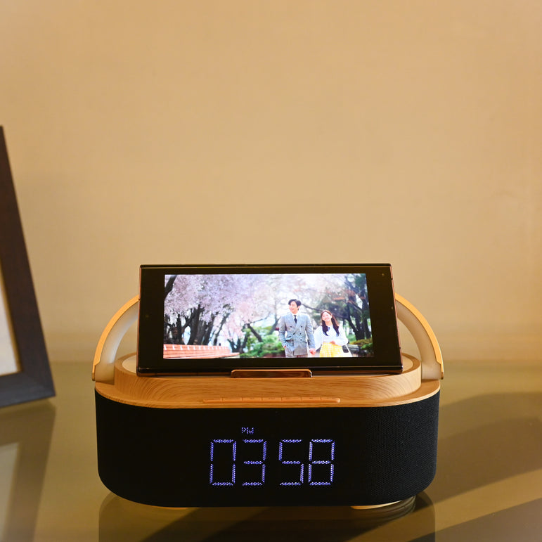 The Clean Room Oomph Bluetooth Speaker with Wireless Charging Pad