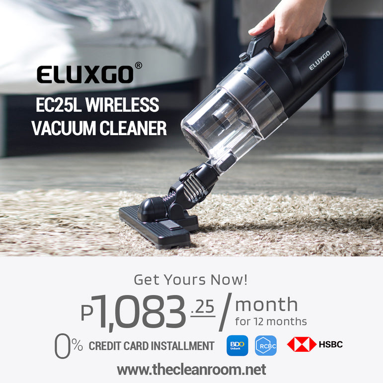 Eluxgo EC25L Wireless Vacuum Cleaner: Black