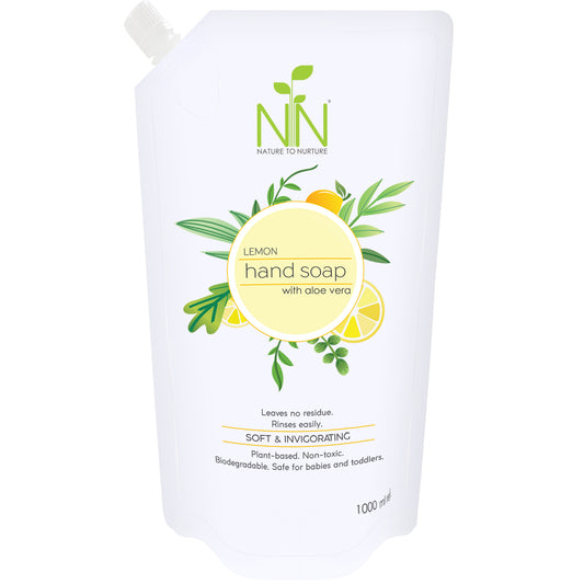 Nature to Nurture Hand Soap w/ Aloe Vera: 1000ml Refill Pouch