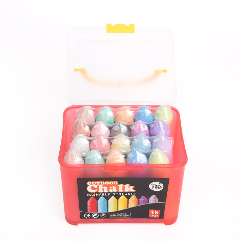 Joan Miro Washable Sidewalk Chalk: 15 Colors (20 Pieces Set)