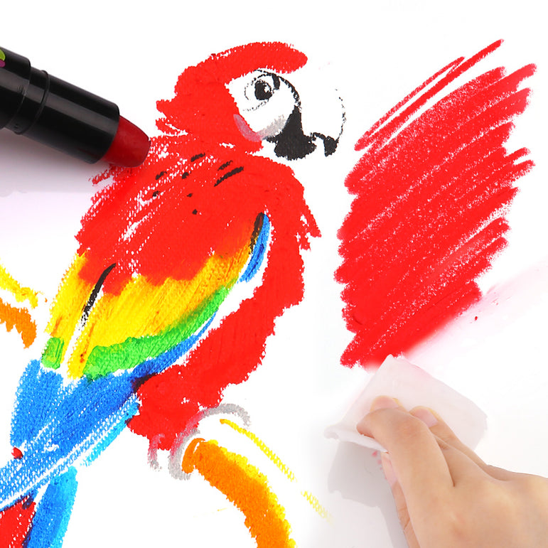 Joan Miro Silky Washable Crayon: Baby Roo (6 Colors)