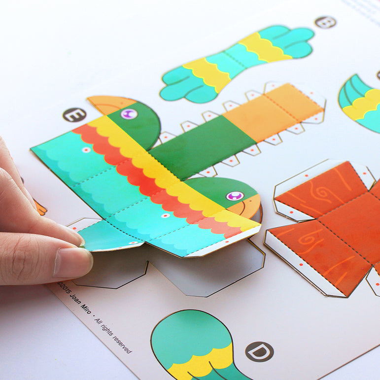 Joan Miro 3D Paper Model: Soul Kitchen
