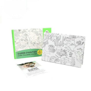 Joan Miro Super Painter Giant Coloring Poster Pads: Prehistoric Era