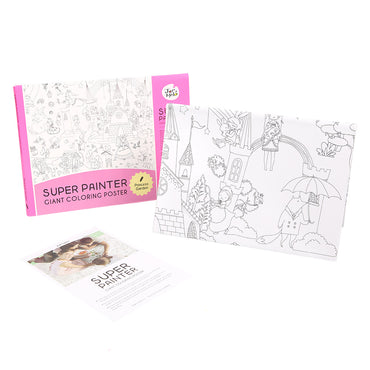 Joan Miro Super Painter Giant Coloring Poster Pads: Princess Gardens