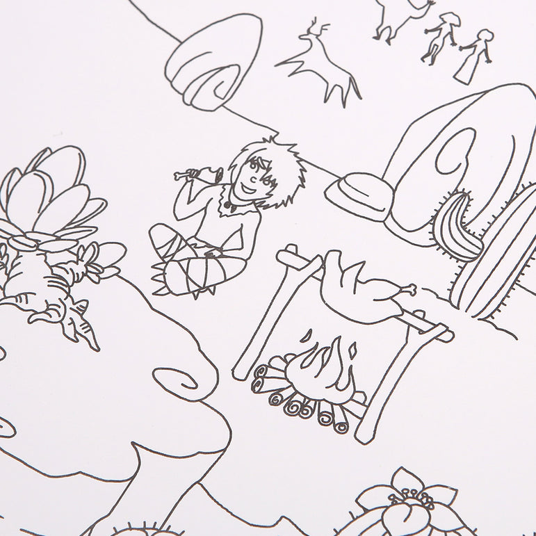Joan Miro Super Painter Giant Coloring Poster Pads: Princess Gardens