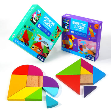 Joan Miro Geometric Blocks: Square Tangram