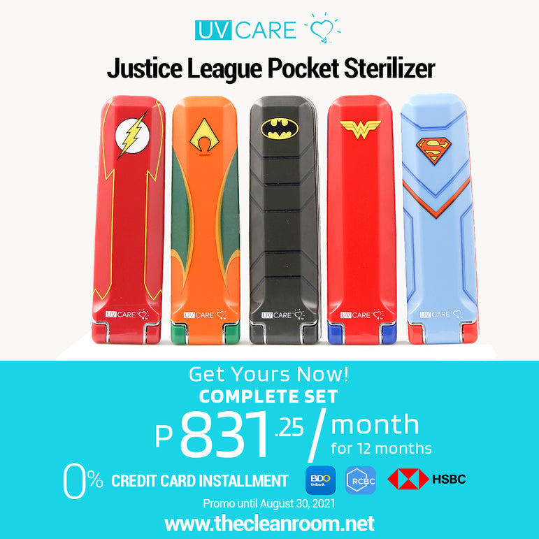 Justice League x UV Care Pocket Sterilizer: Superman (with option for FREE calligraphy)
