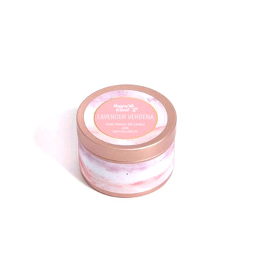 Happy Island Lavender Verbena Soy Candle: Travel Tin 2oz/55g