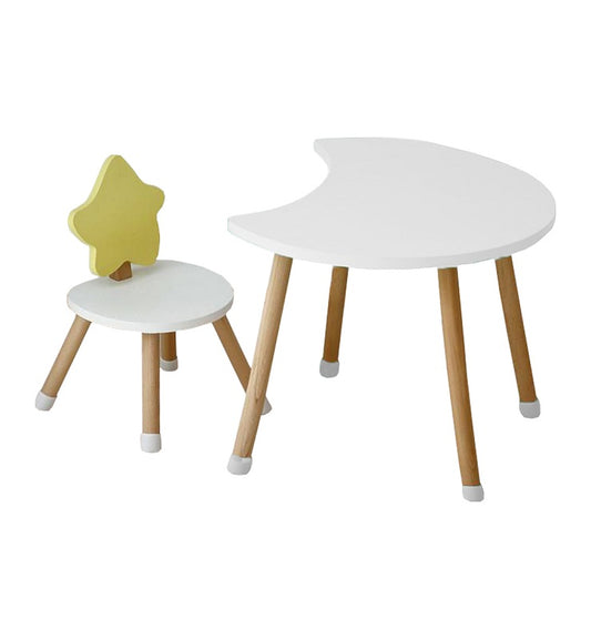 Lunella Kids Table & Chair Set by Hamlet Kids Room: White Table and White Chair