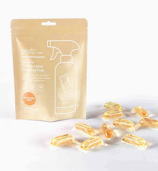 Podz Soluble Multipurpose Antibacterial Cleaning Pods: Mandarin Rind - 12s