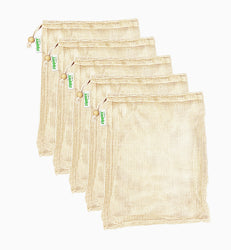 Zippies Cotton Mesh Produce Bags: Medium - Pack of 5