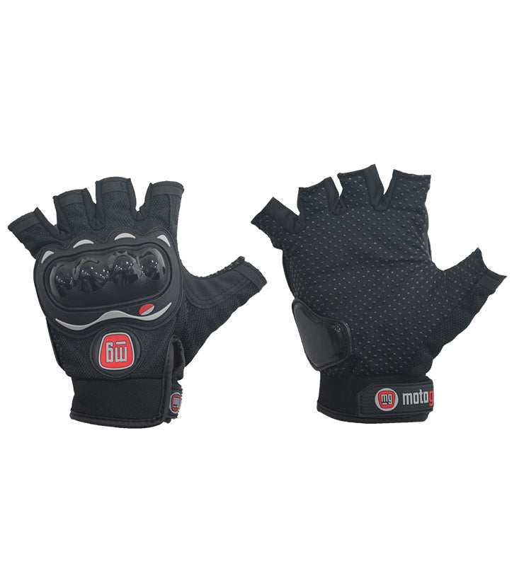 Automania Motogear GLV-008S-BLK Motorcycle Gloves: Black