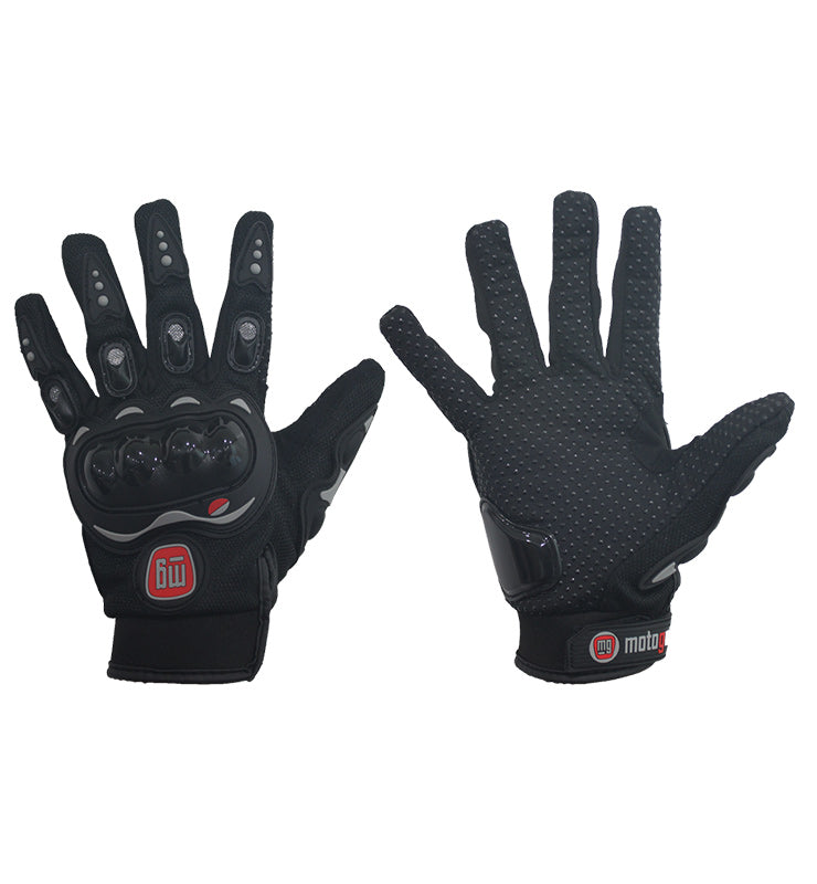 Automania Motogear GLV-009R-BLK Motorcycle Gloves: Black