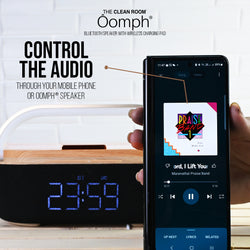The Clean Room Oomph Bluetooth Speaker with Wireless Charging Pad