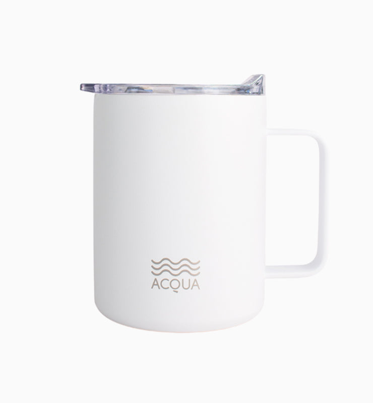 Acqua Insulated Mug in Pearl White