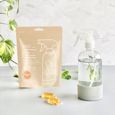 Podz Soluble Multipurpose Antibacterial Cleaning Pods: Mandarin Rind - 12s