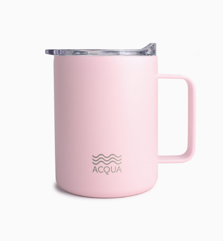 Acqua Insulated Mug in Rosepunch Pink
