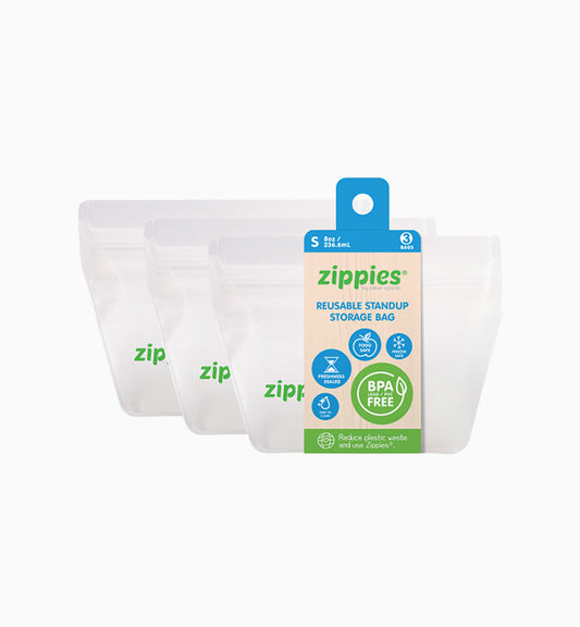 Zippies Reusable StandUp Storage Bags: Small