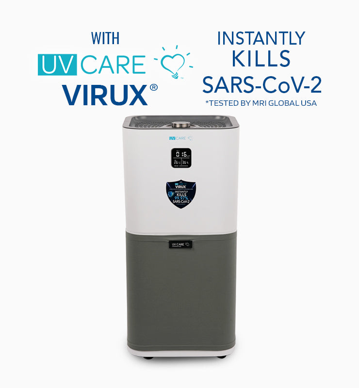 UV Care Super Plasma Air Pro w/ Medical Grade H14 HEPA Filter & ViruX Patented Technology (Instantly Kills SARS-CoV-2)