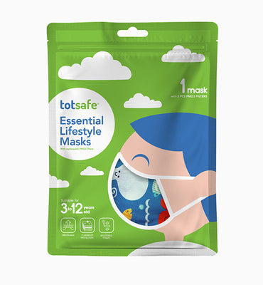 Totsafe Lifestyle Mask: Sea Animals w/ 3 Filters