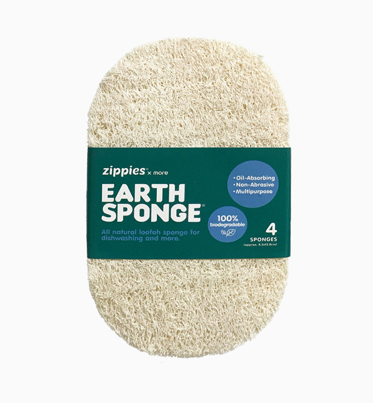 Zippies Earth Sponge Scrubber: 4-Pack